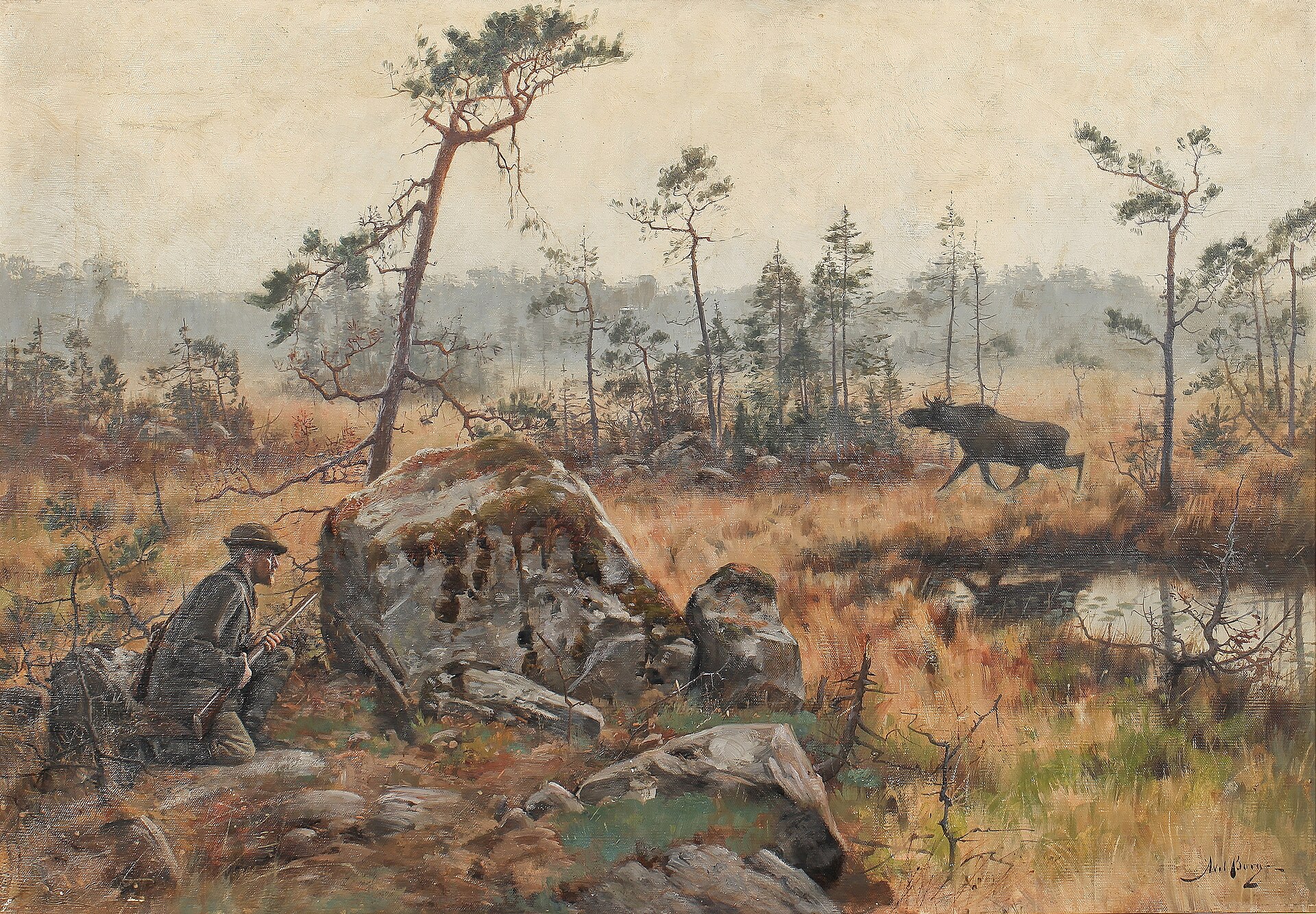 Imagem de referência de The Moose Hunt, descrito nos dados abertos como curta-metragem de animação de 1931 da série Mickey Mouse