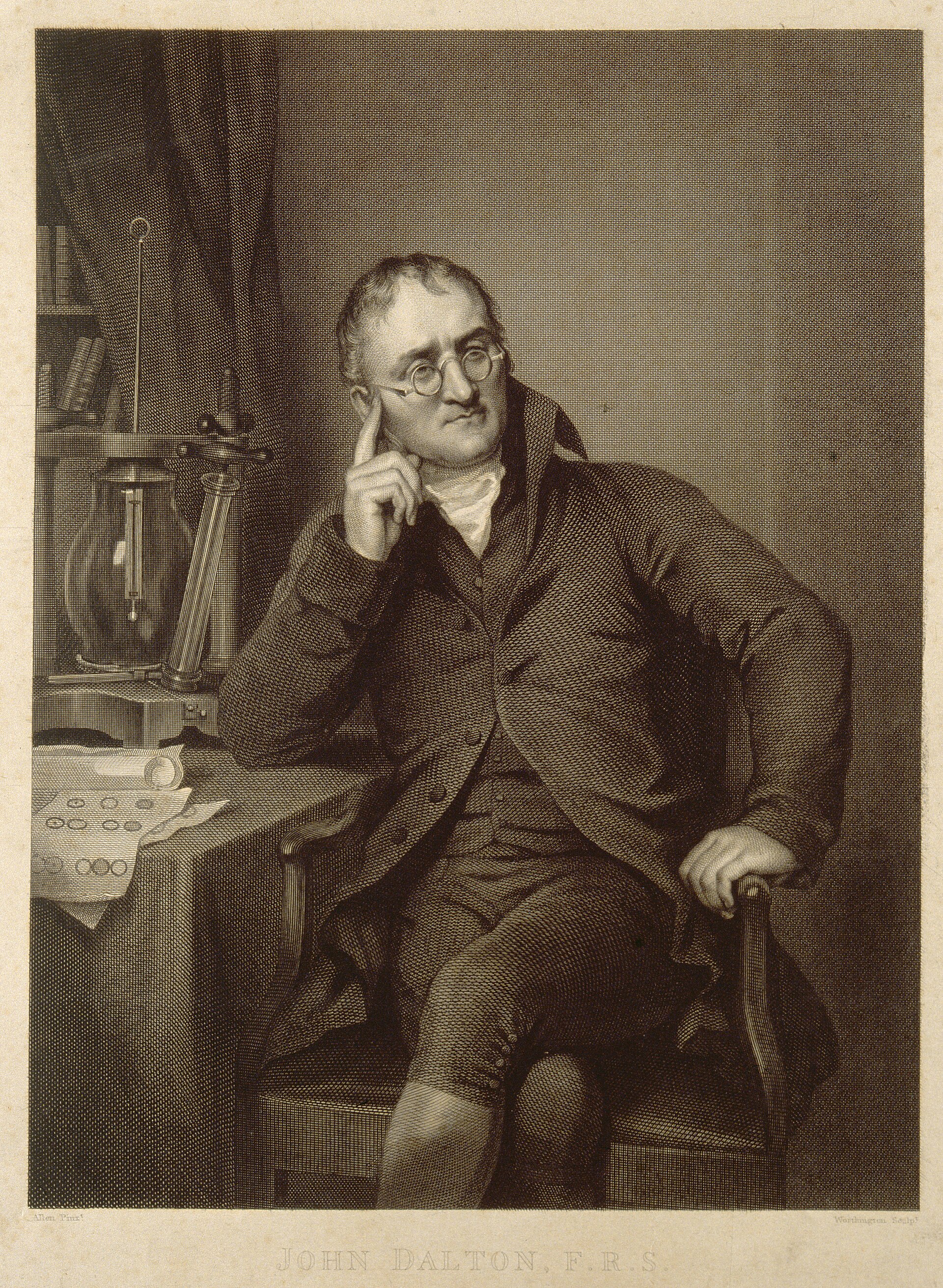 Imagem de referência de John Dalton, descrito nos dados abertos como químico, meteorologista e físico inglês