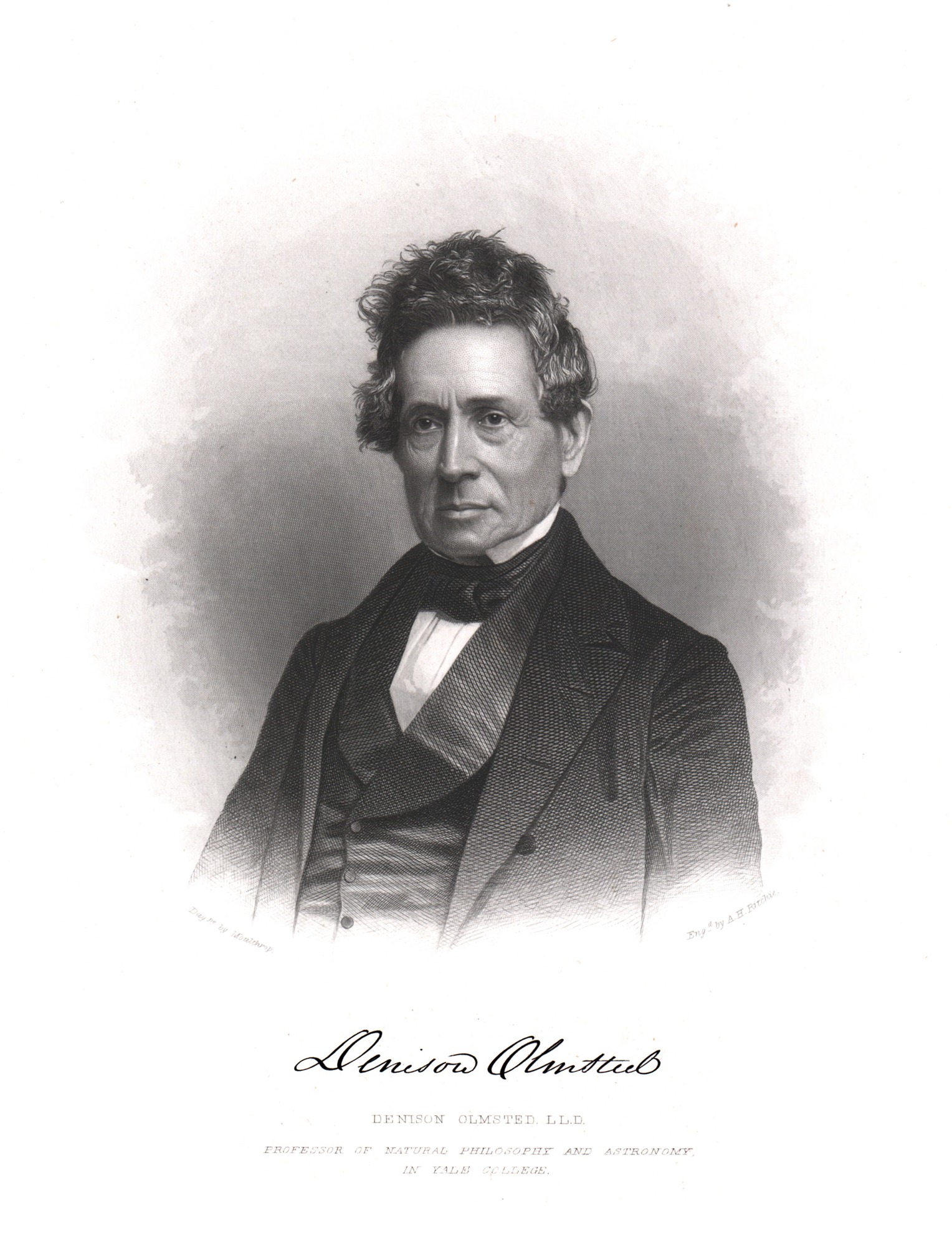 Imagem de referência relacionada a Denison Olmsted, item descrito como astrônomo e cientista natural estadunidense