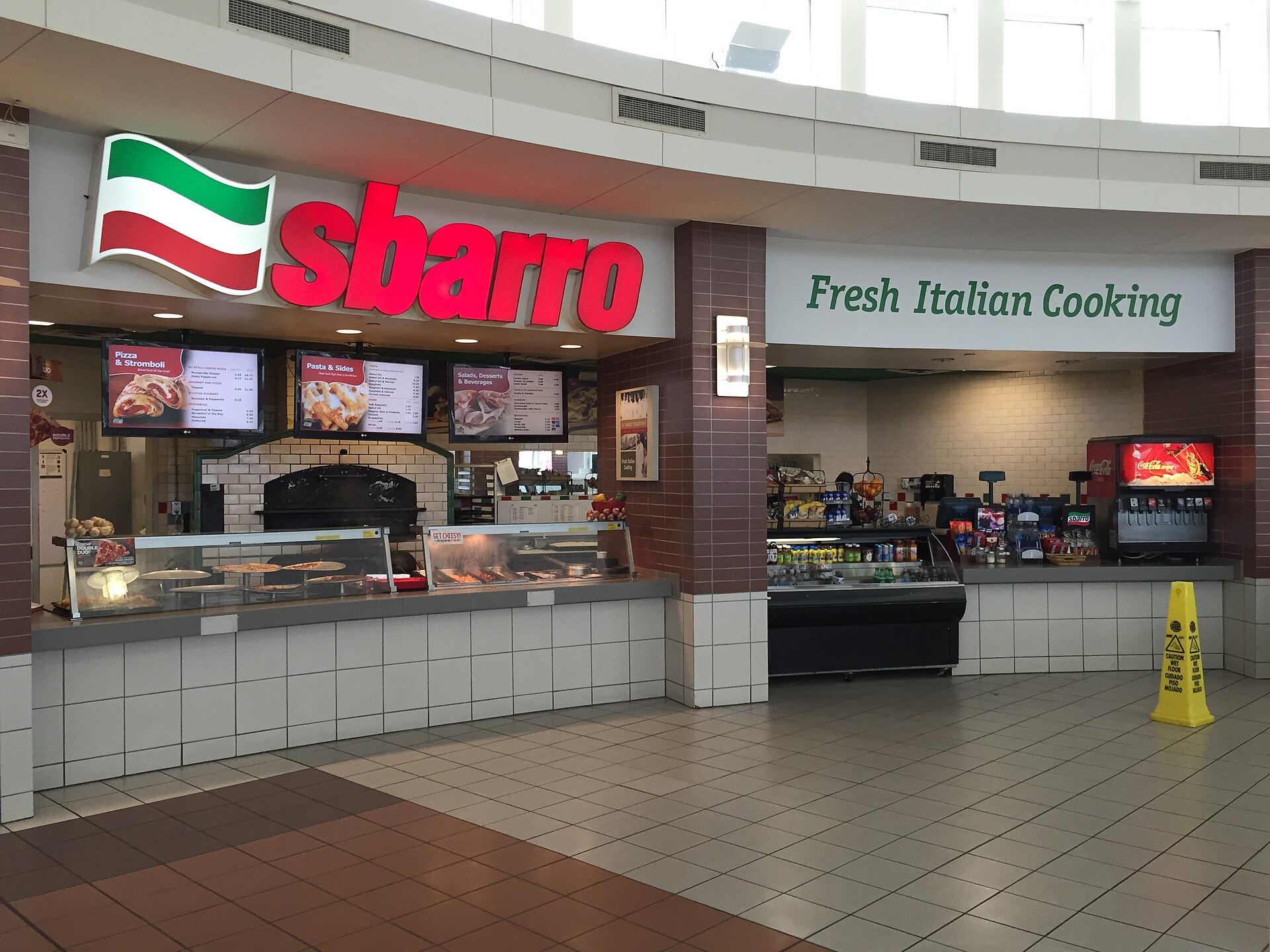 Imagem de referência de Sbarro, descrito nos dados abertos como rede de fast-food americana