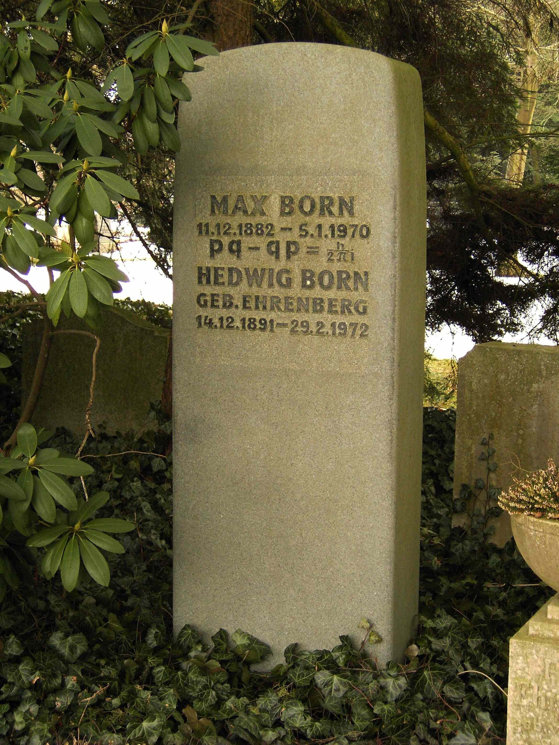 Imagem de referência relacionada a Max Born, item descrito como físico alemão