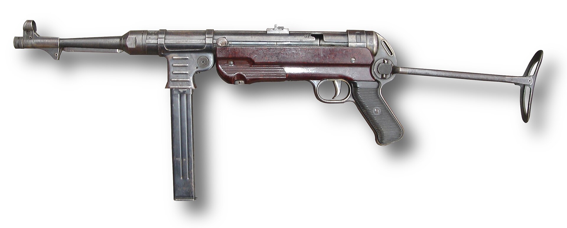 Imagem de referência de MP40, descrito nos dados abertos como submetralhadora alemã