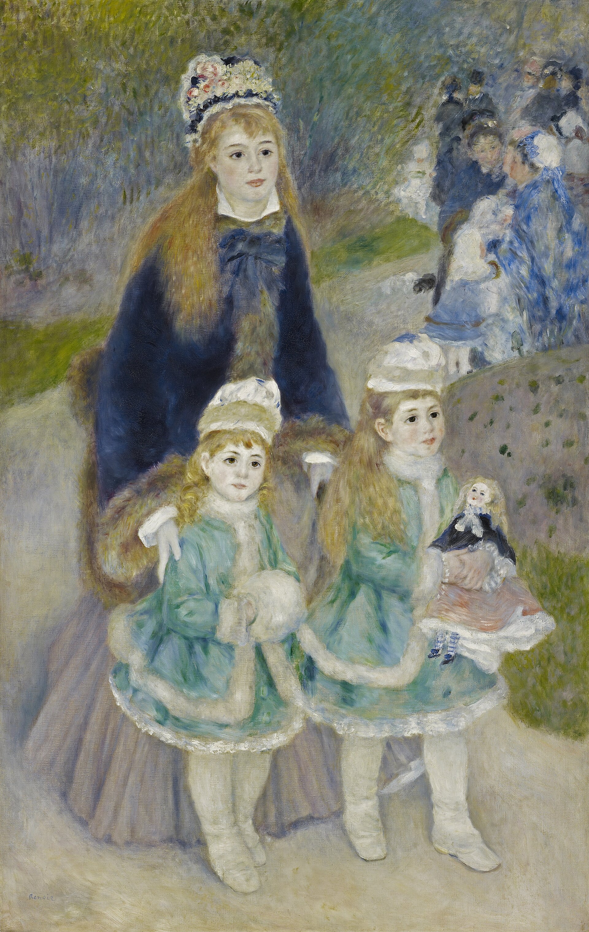 Imagem de referência de Mãe e Filhas, descrito nos dados abertos como pintura de Pierre-Auguste Renoir