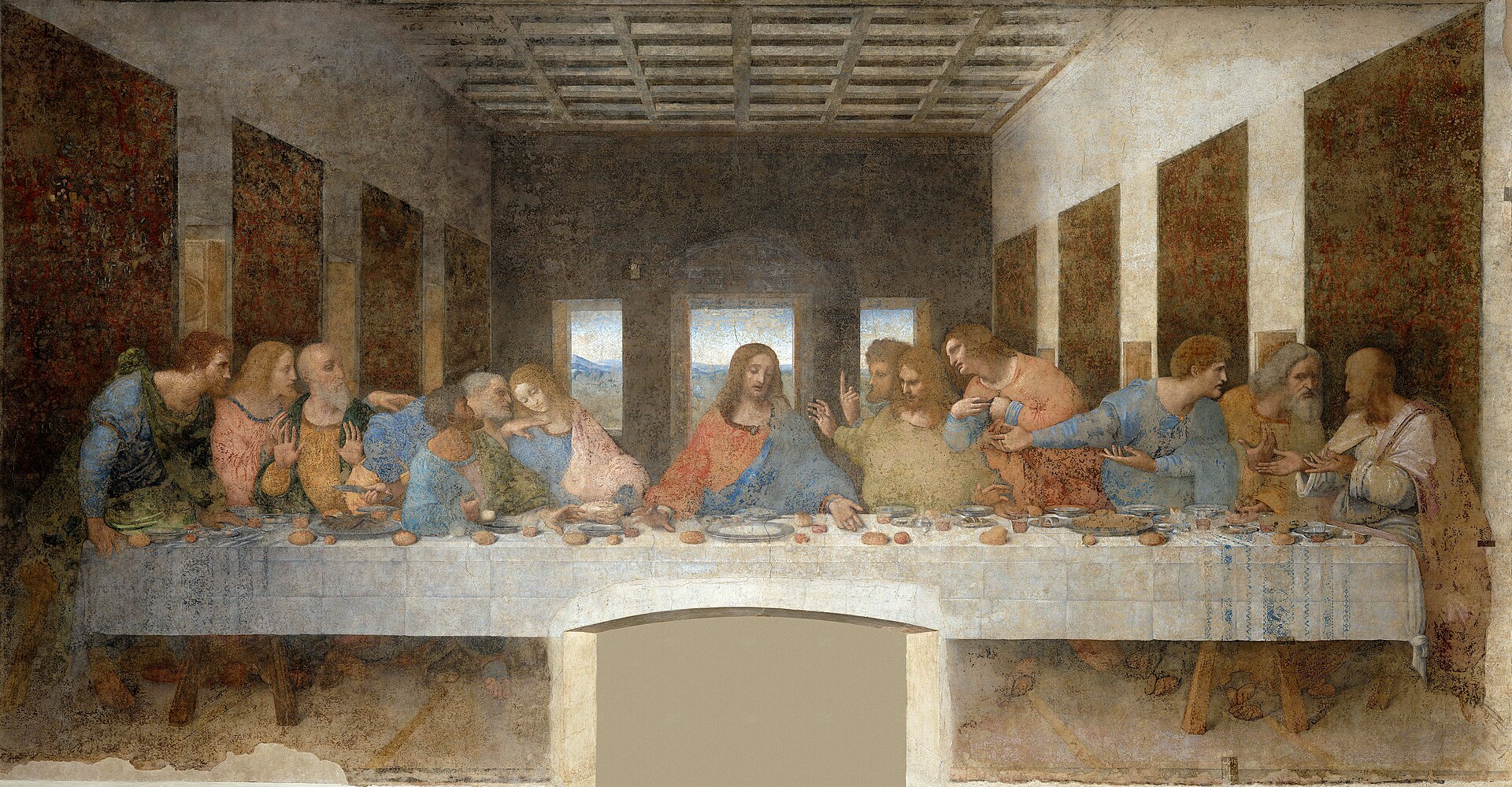 Imagem de referência de A Instituição da Eucaristia, descrito nos dados abertos como pintura de Nicolas Poussin
