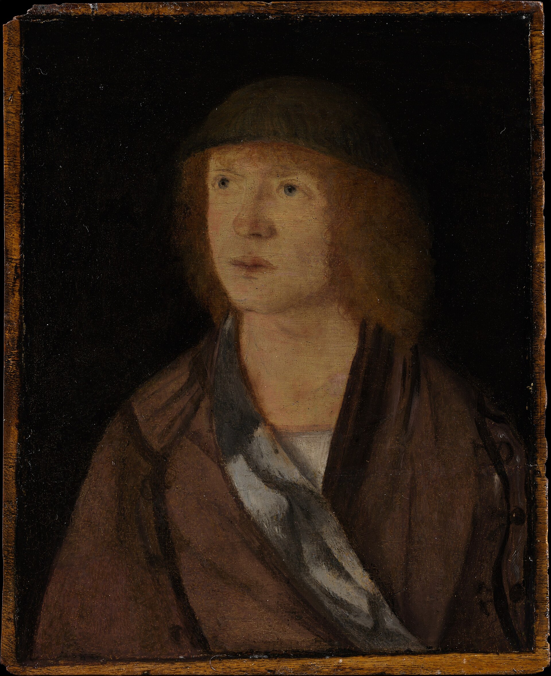 Imagem de referência de Retrato de um homem jovem, descrito nos dados abertos como pintura de Hans von Kulmbach
