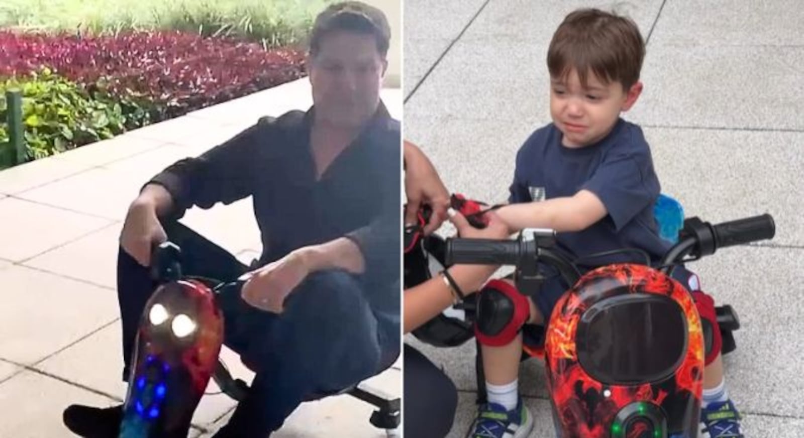 Eleandro Passaia divertiu os seguidores nas redes com o triciclo do filho Reprodução/Instagram