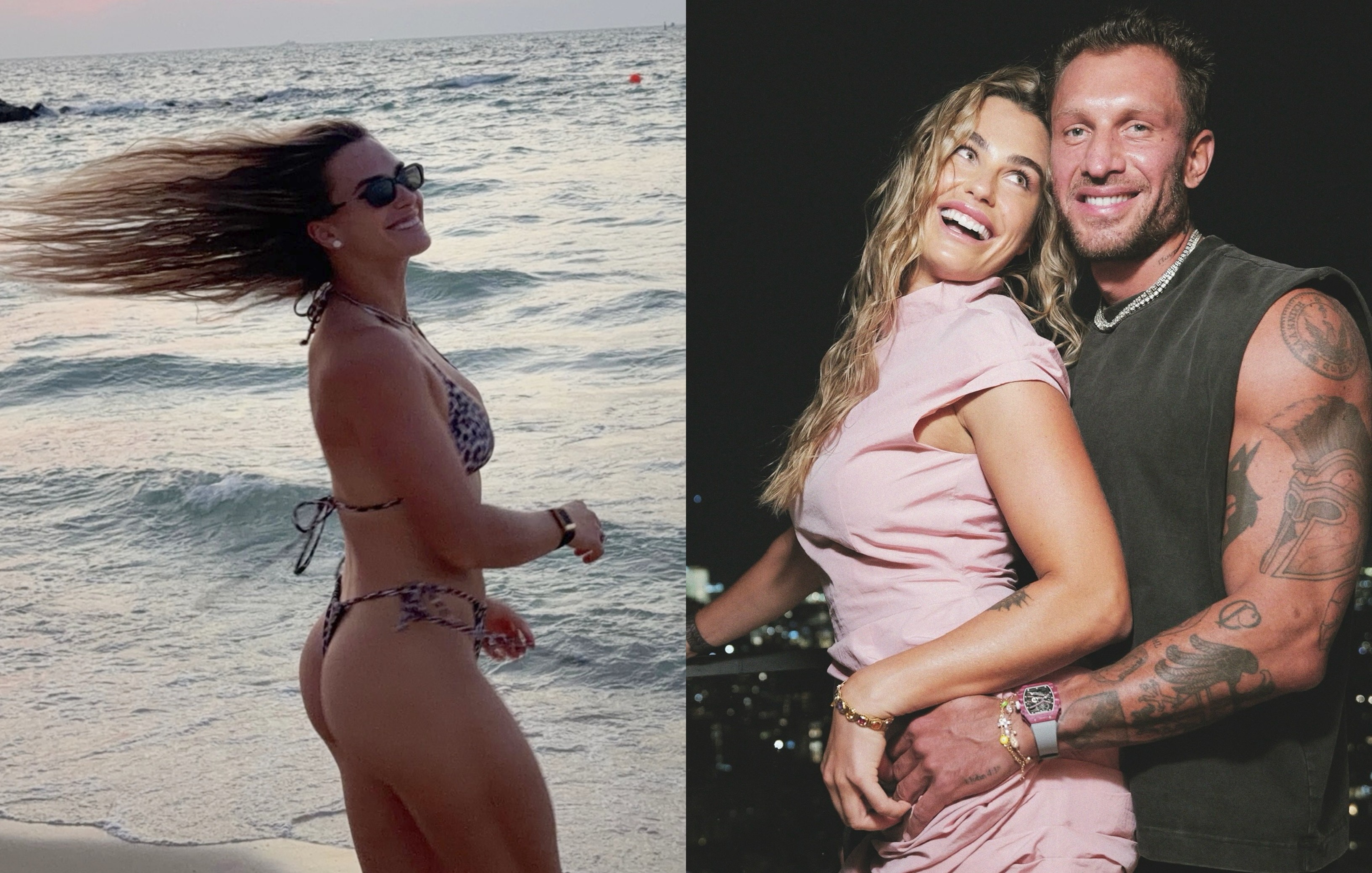 Tenista Aryna Sabalenka exibe corpão em fotos de biquíni e noivo brasileiro deixa comentário provocativo