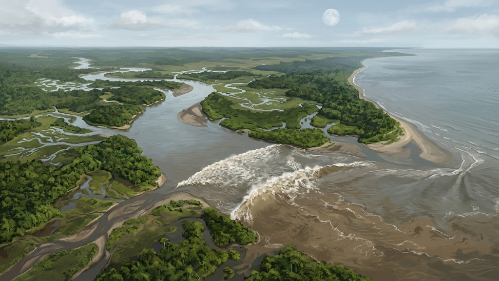 Pororoca: a onda que sobe o rio contra a correnteza na Amazônia e vira atração para surfistas