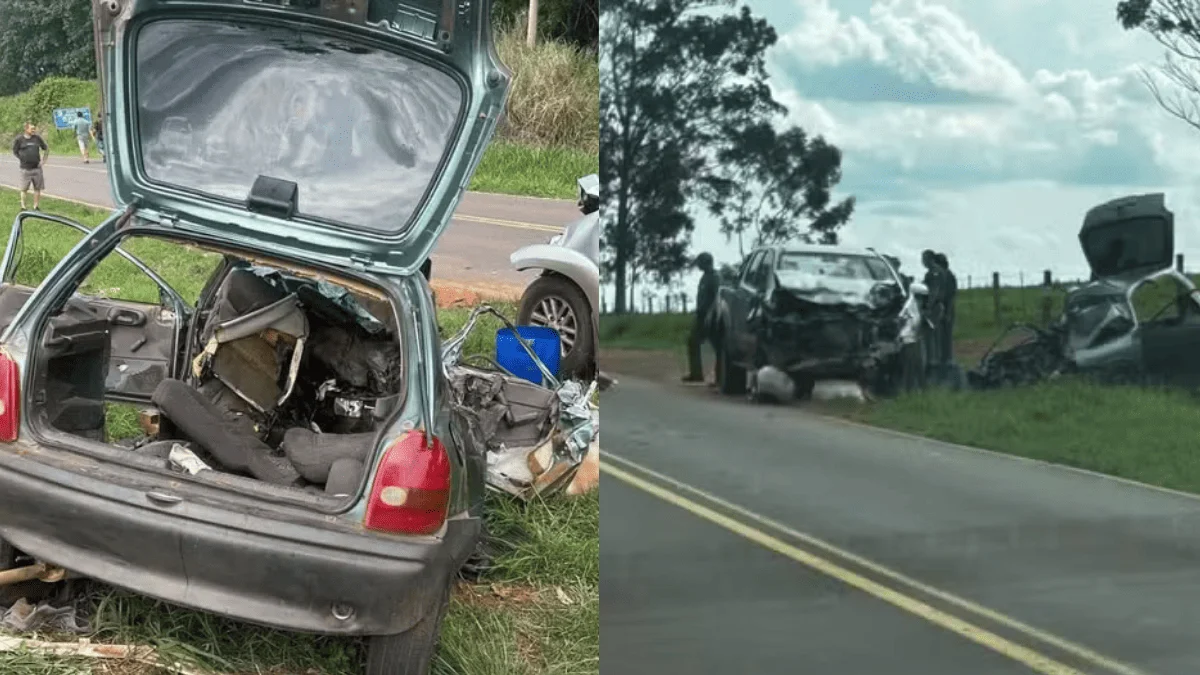 Acidente entre carro e caminhonete deixa 5 mortos em rodovia do interior