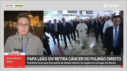 Papa Leão XIV retira câncer do pulmão direito