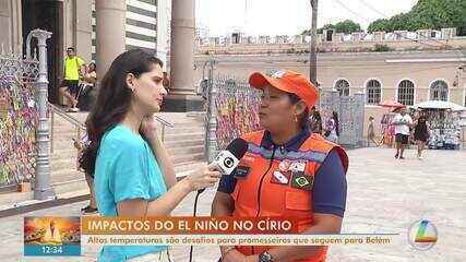 Defesa Civil terá ação durante o Círio por conta do calor; veja entrevista