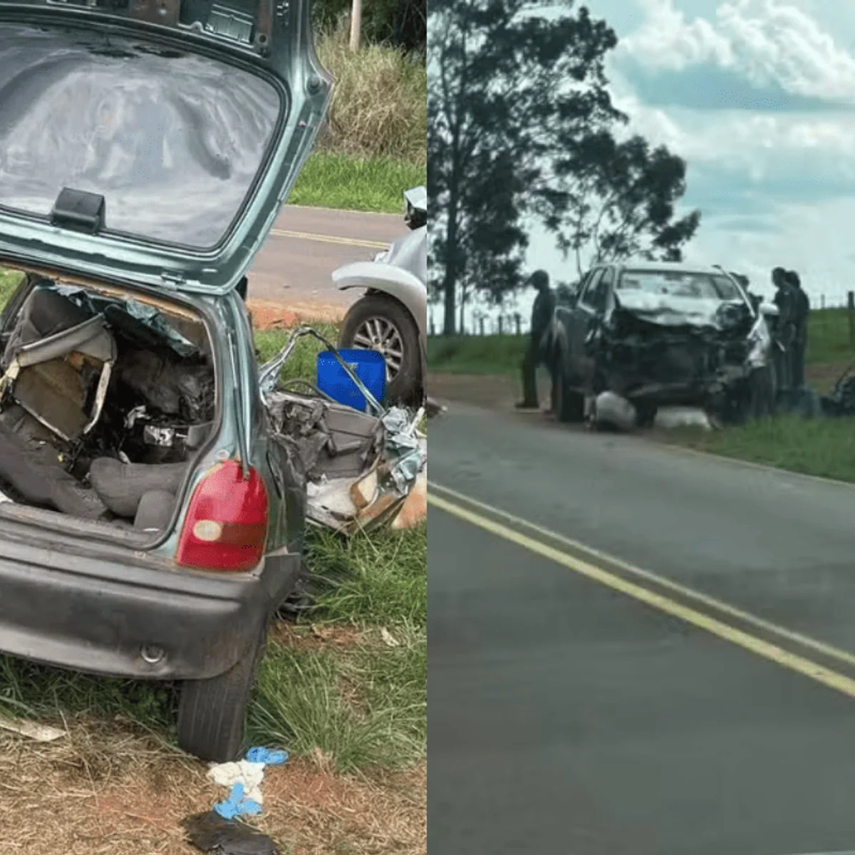 Acidente entre carro e caminhonete deixa 5 mortos em rodovia do interior